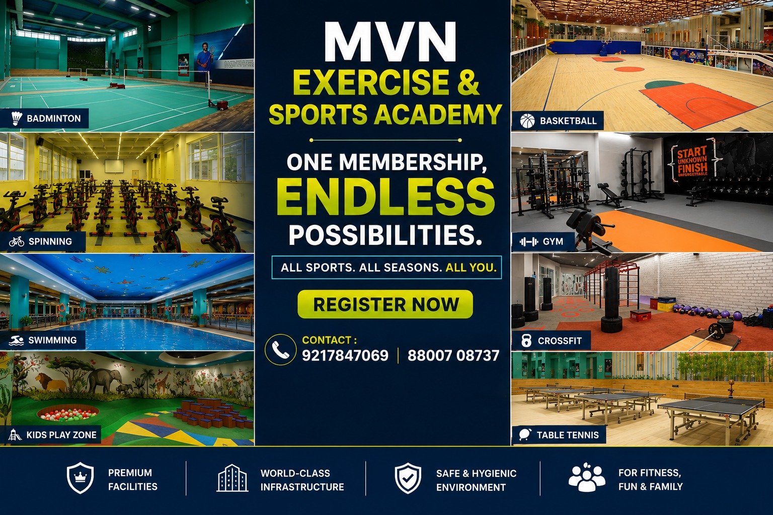 MVN Exercise & Sports Academy — Swimming in Greater Faridabad